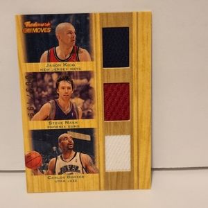 2007-08 Topps Trademark Moves Jason Kidd Steve Nash Carlos Boozer Jersey